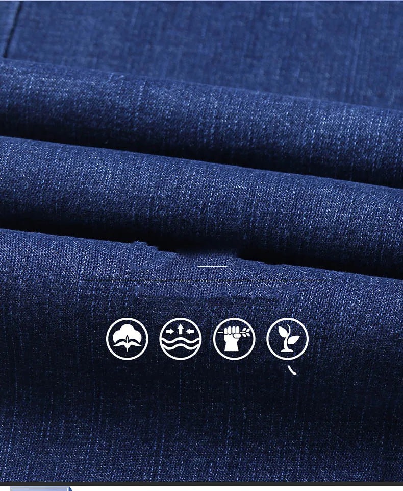 New Men Light Luxury Stretch Slim Fit Pants Comfortable Soft