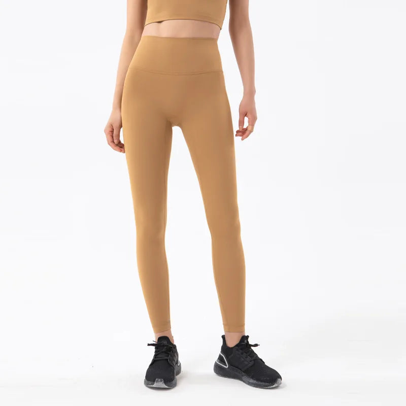 SOISOU Nylon Yoga Pants Gym Leggings Women Girl Fitness Soft Tights
