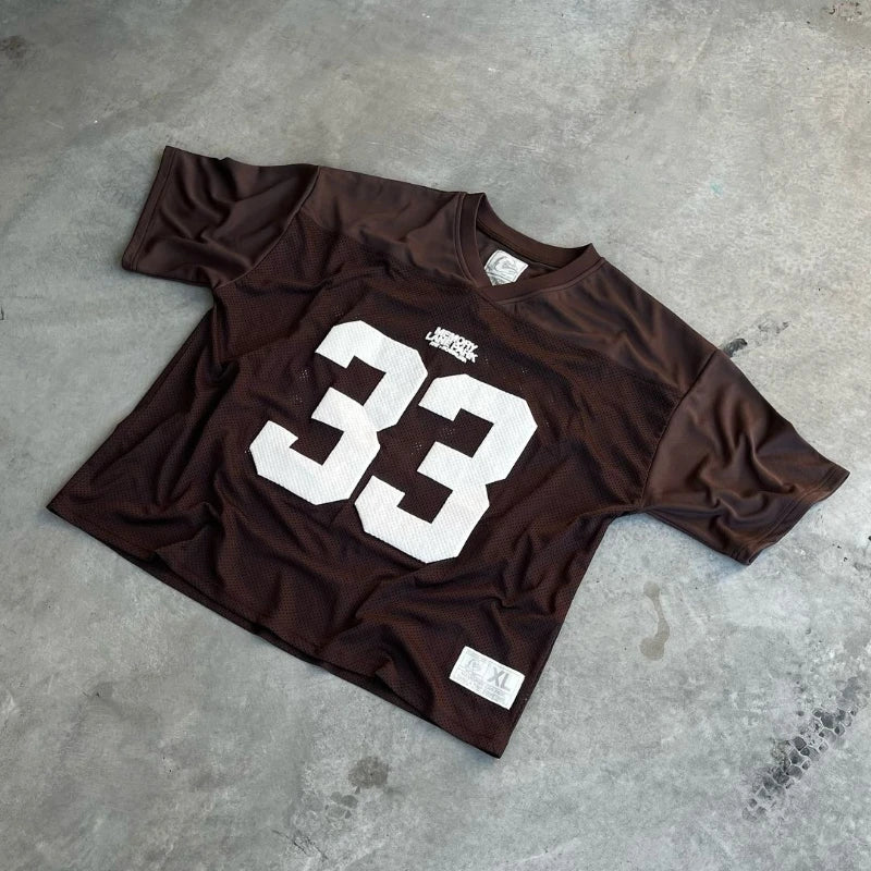 Y2K Retro Jersey Quick Dry Breathable Mesh T Shirt Men Women