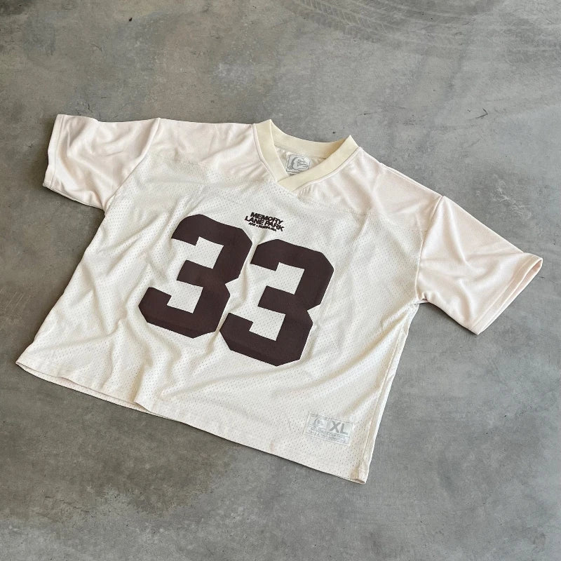 Y2K Retro Jersey Quick Dry Breathable Mesh T Shirt Men Women