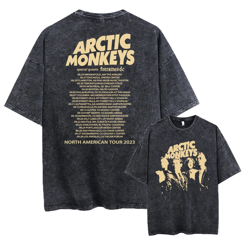 Retro Rock Arctic Monkeys Music Album Graphic T-Shrit