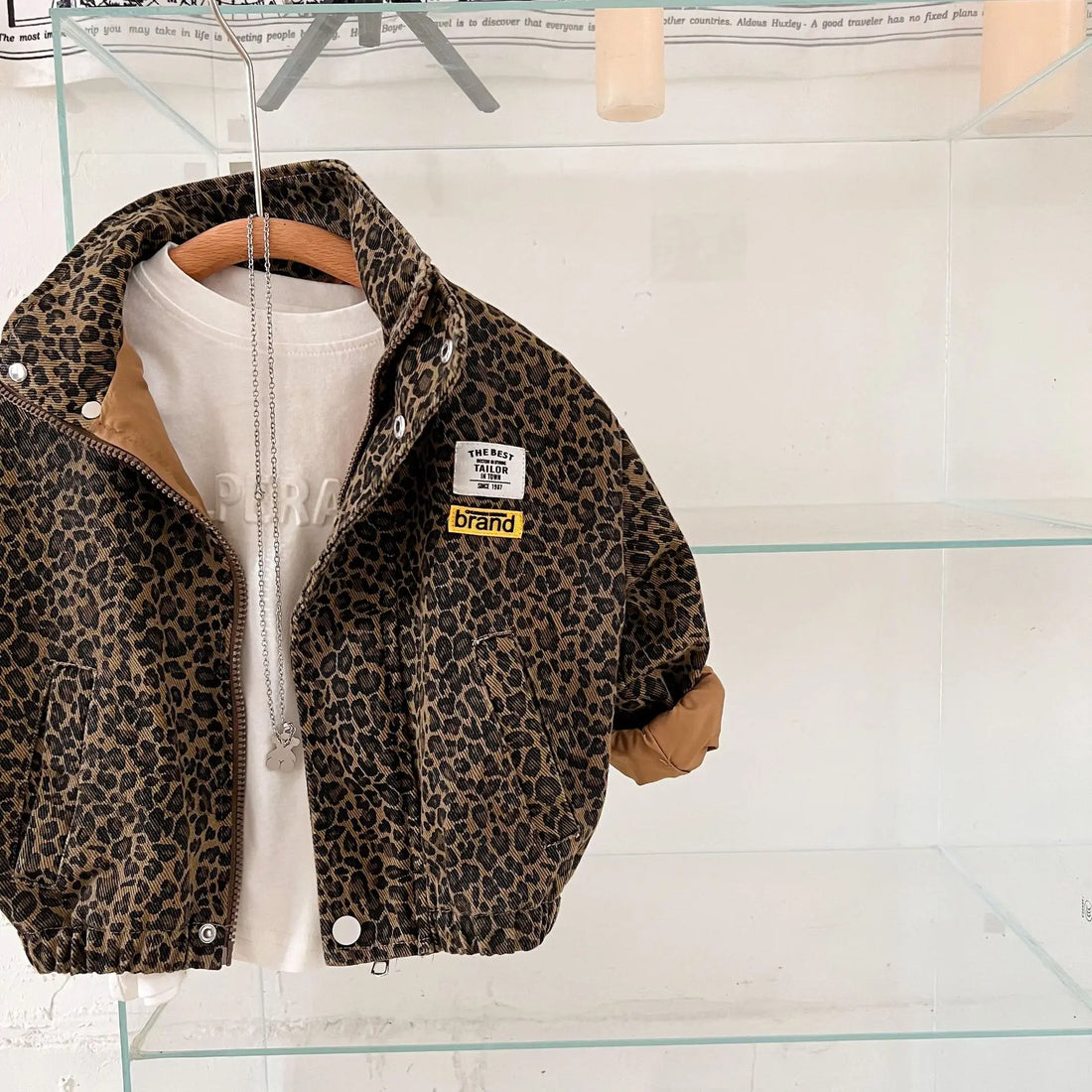 AYNIGIELL Spring Autumn Children's Casual Long-sleeved Jacket.