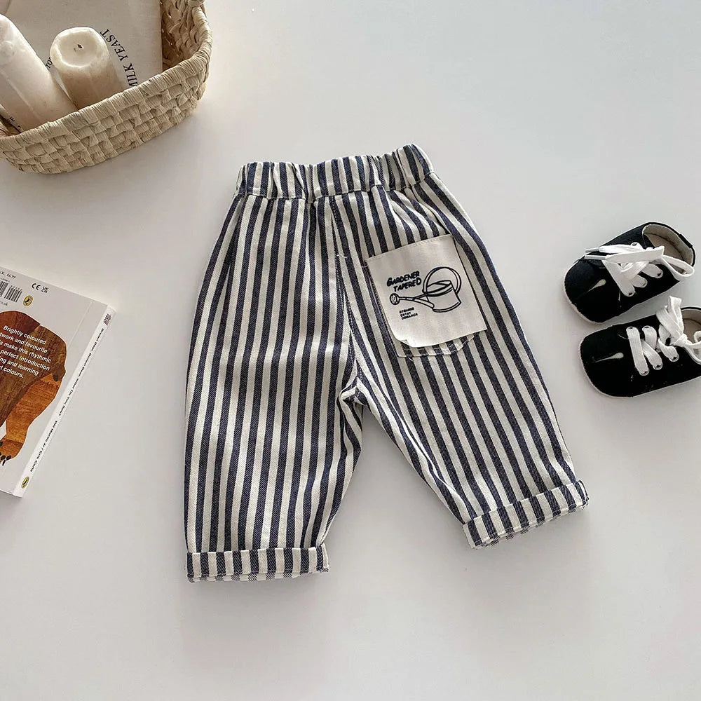 MILANCEL 1-5Y Children Jeans Boys Denim Pants.