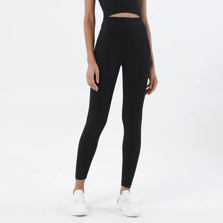 SOISOU Nylon Yoga Pants Gym Leggings Women Girl Fitness Soft Tights.