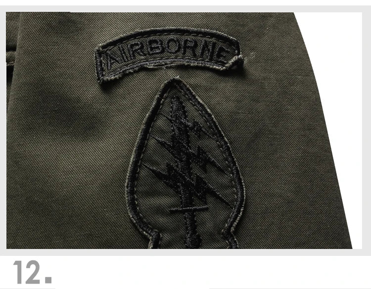 Casual Army Military Jacket Men Plus Size