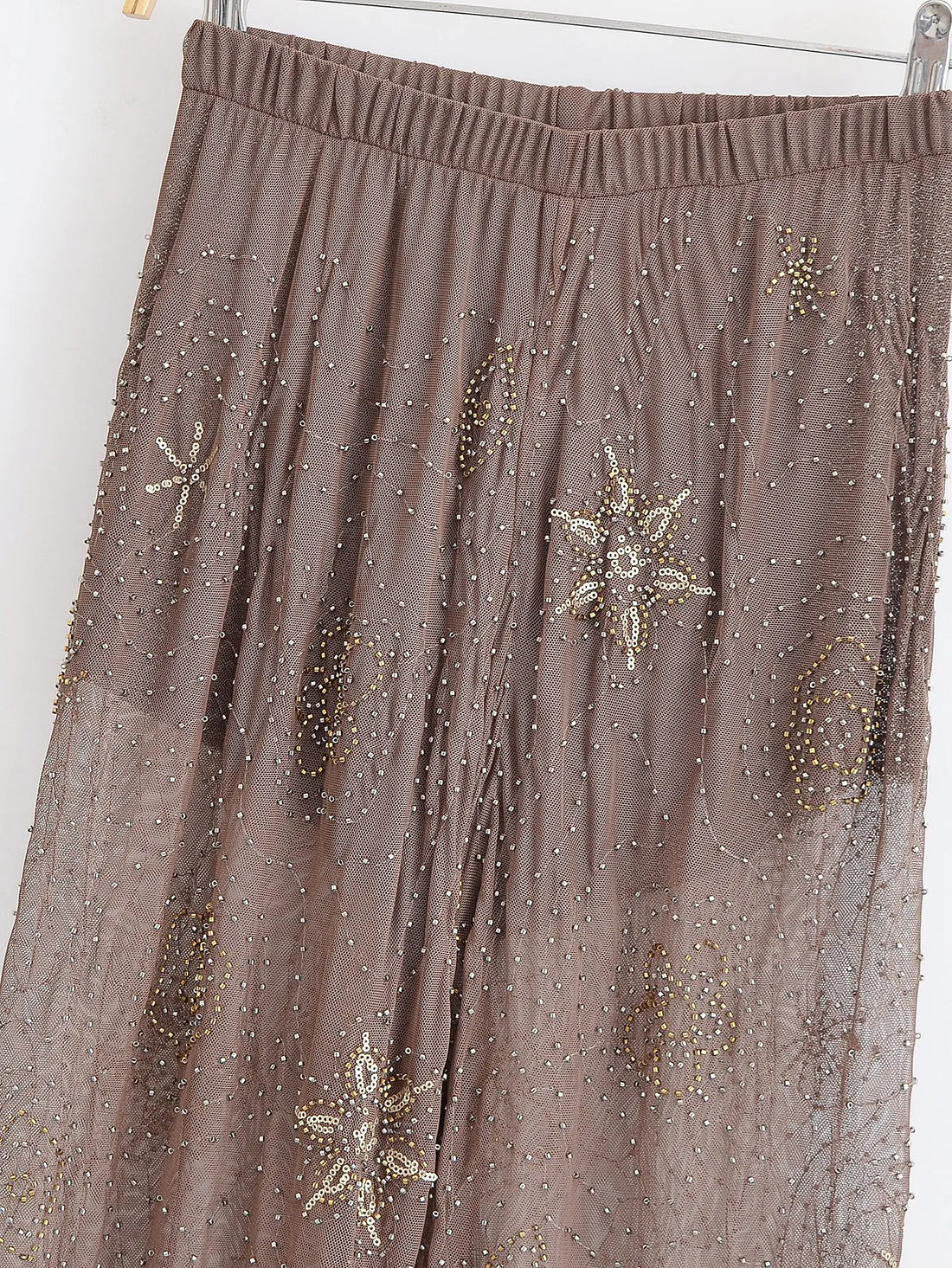 TRAFZA Sexy Chic Women Transparent Pants.