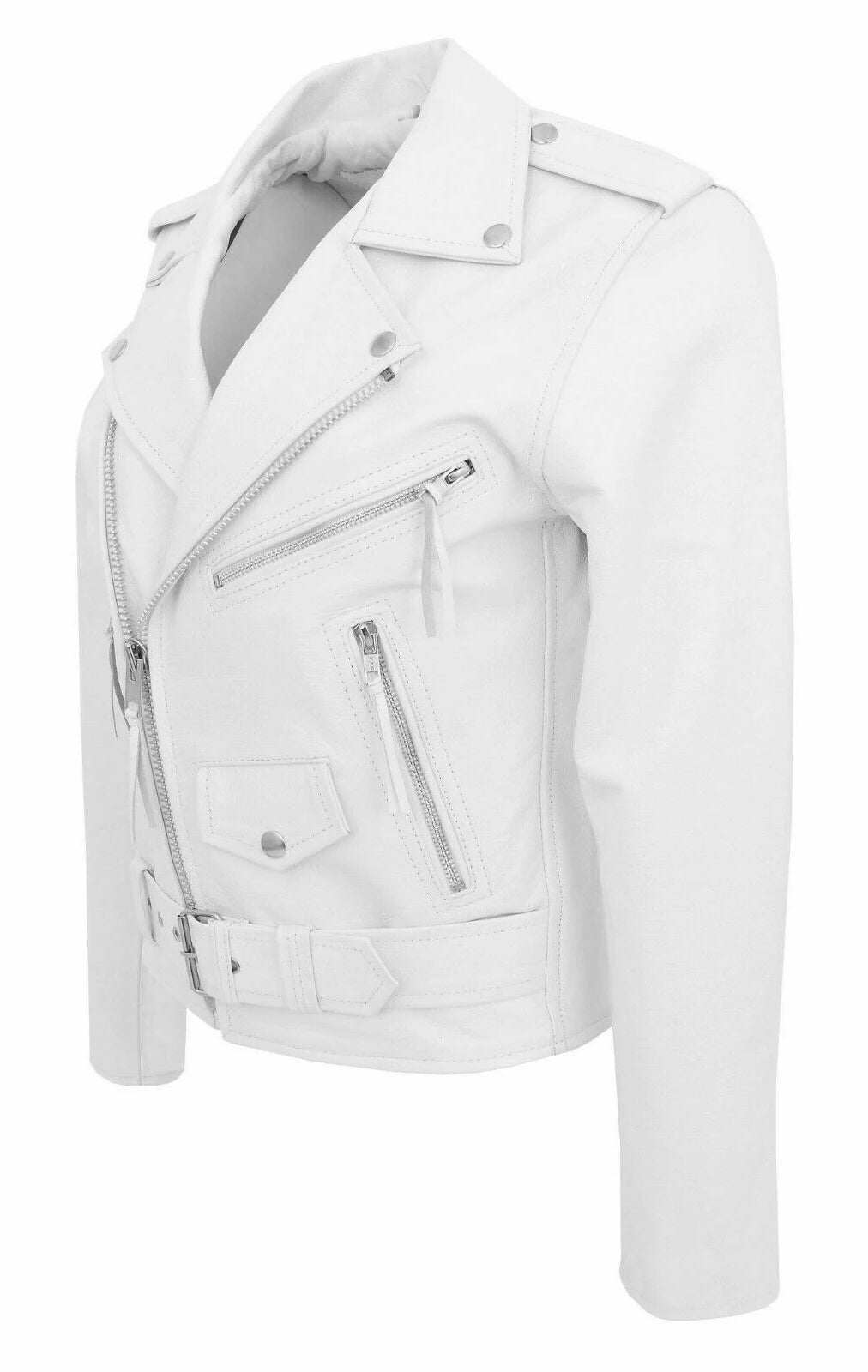 Men PU Leather Jacket Motorcycle Fashion Slim Fit