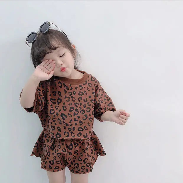Fashion Baby Girls Sets Casual Summer Clothes.