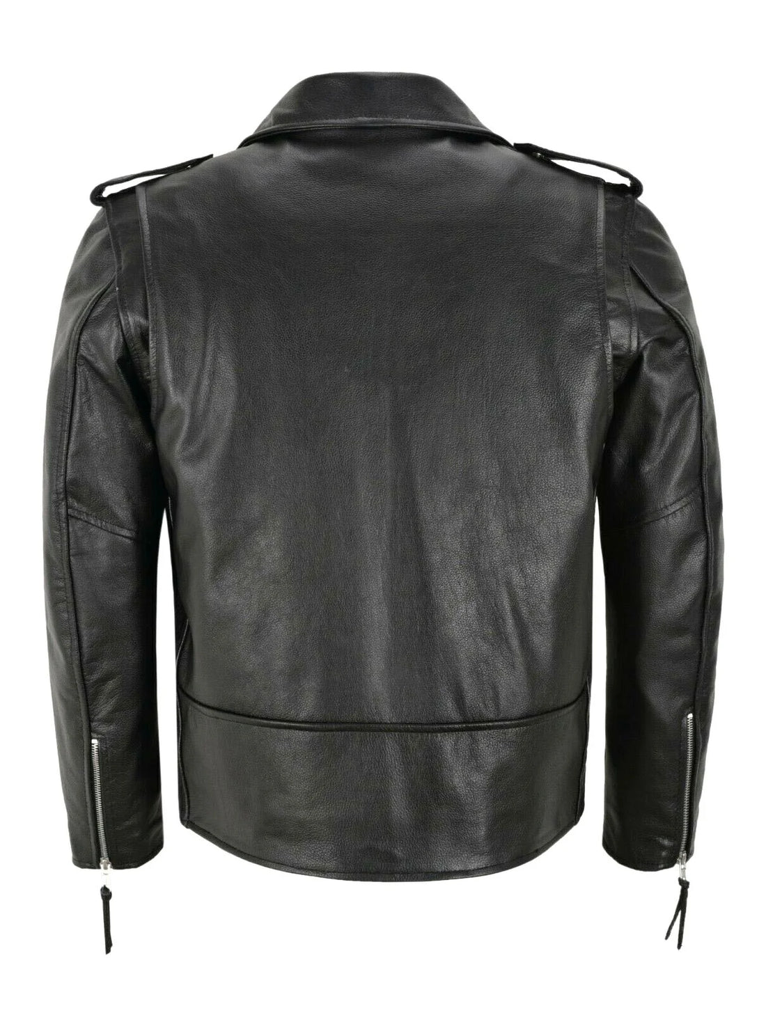 Men PU Leather Jacket Motorcycle Fashion Slim Fit