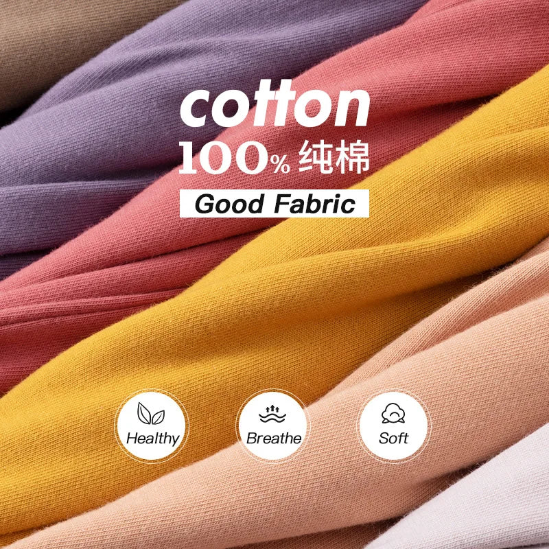 Combed Cotton Tees Tshirts Mens Solid Tops Woman