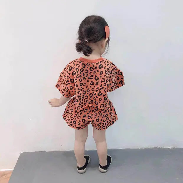 Fashion Baby Girls Sets Casual Summer Clothes.