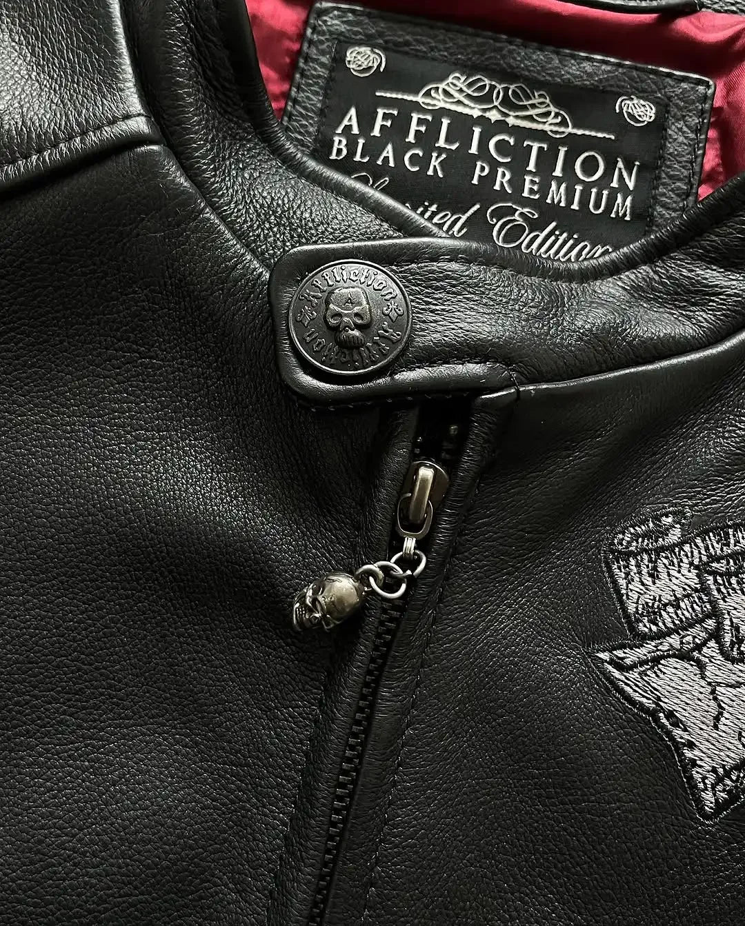 Affliction Jackets New Hip Hop Skull Embroidery Harajuku
