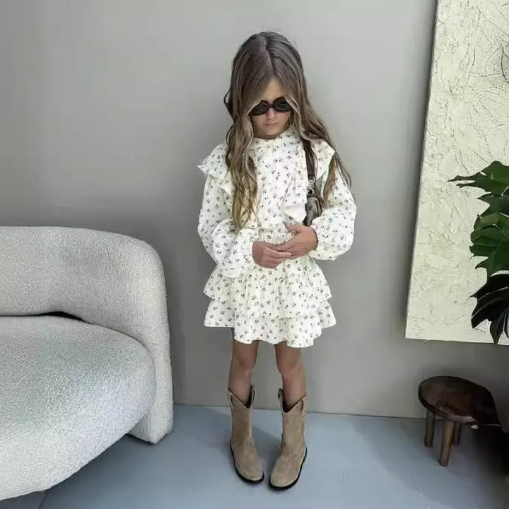 Children Clothing Set INS Russian Girl's Dress.