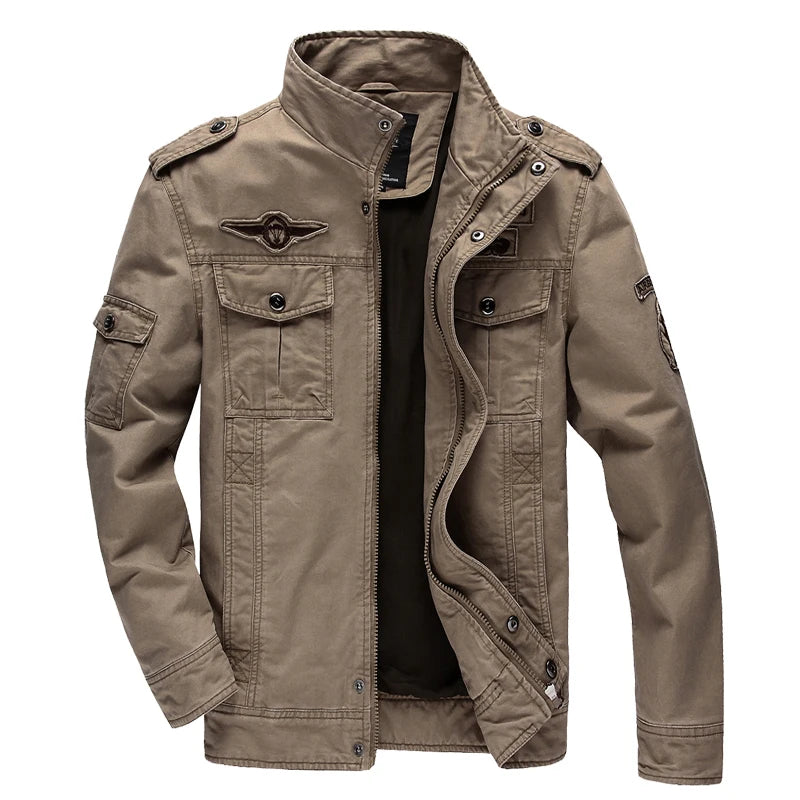 Casual Army Military Jacket Men Plus Size