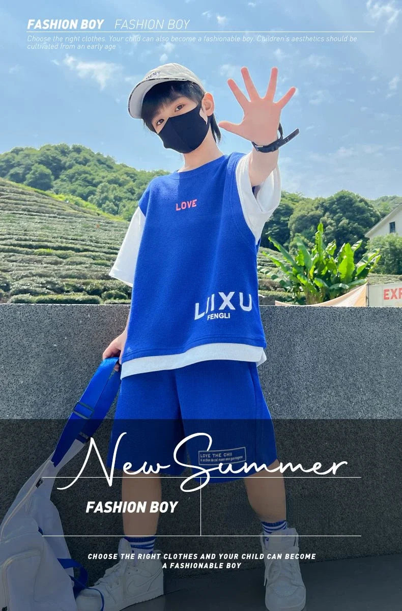 Junior Boys Summer Suit Children's Fashion.
