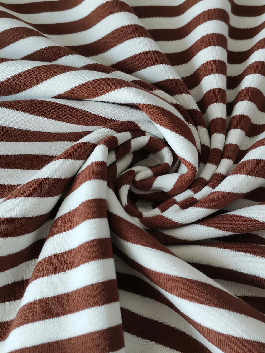 Women's Striped T-shirt 95% Cotton Oversized.