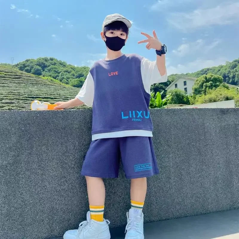 Junior Boys Summer Suit Children's Fashion