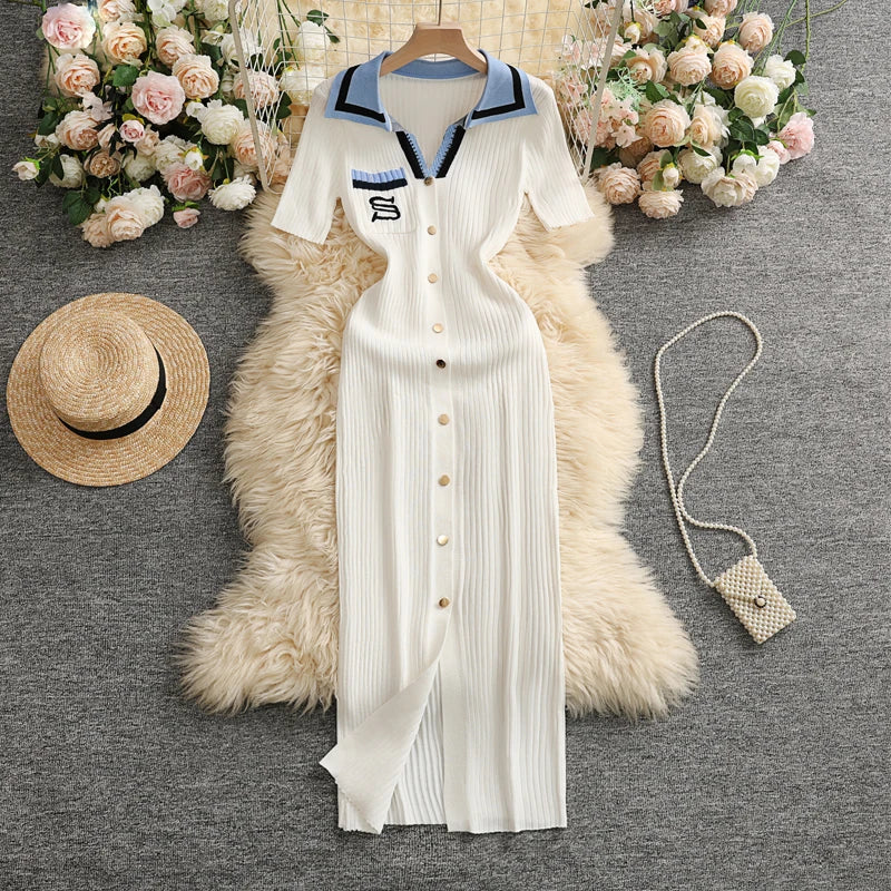 YuooMuoo Chic Fashion Sexy Wrap Hips Knitted Maxi Dress.