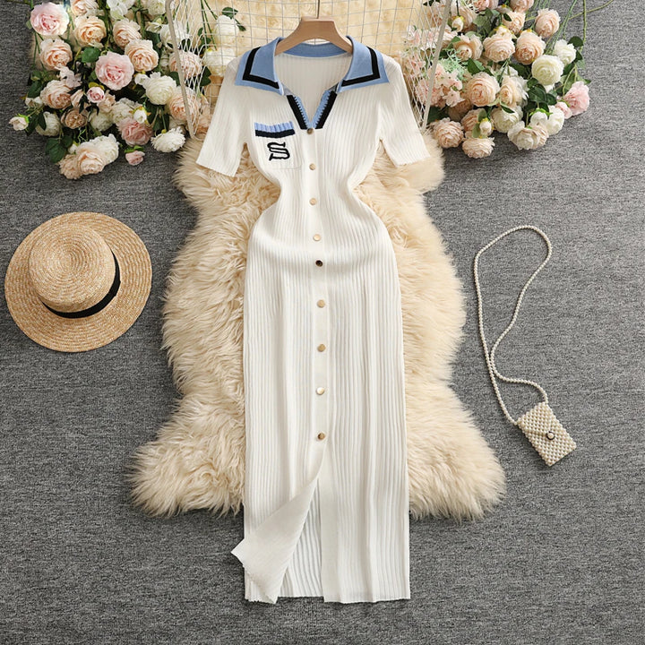 YuooMuoo Chic Fashion Sexy Wrap Hips Knitted Maxi Dress.
