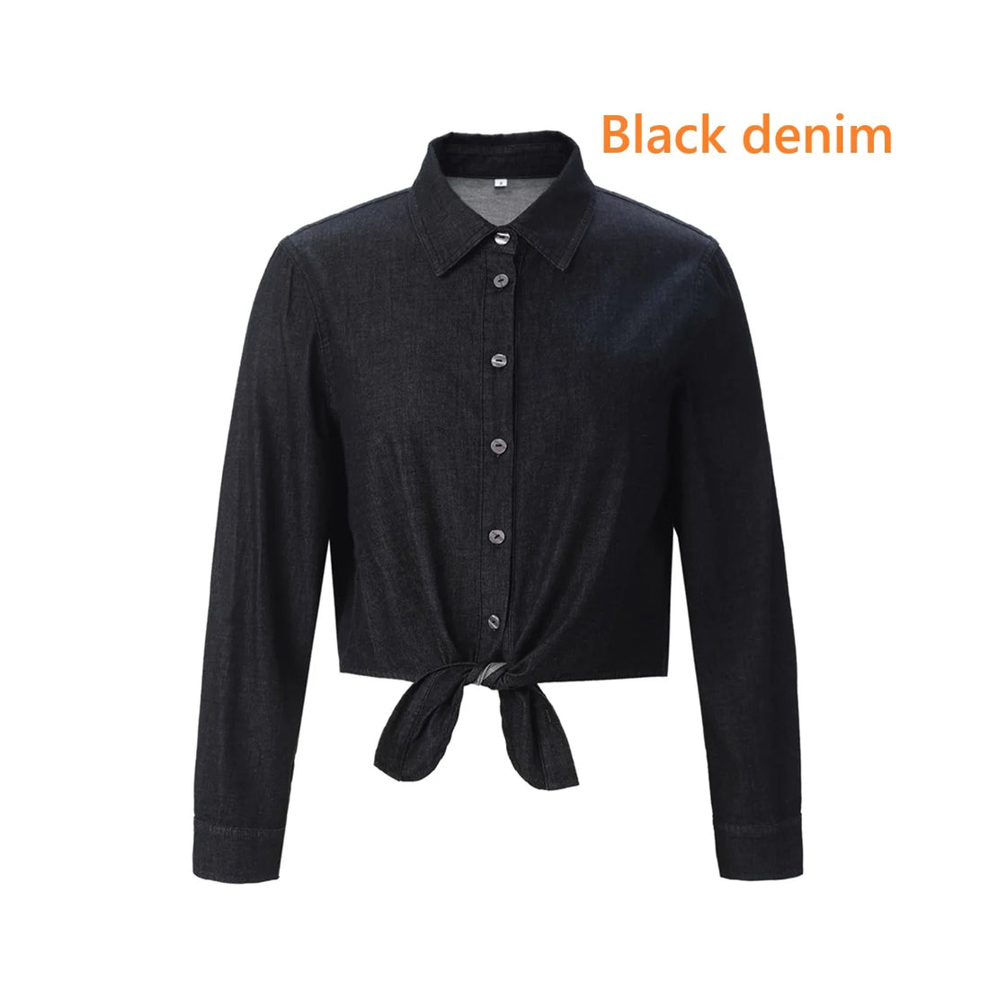 Women Lightweight Denim Wrap Blouse & Slip Dress