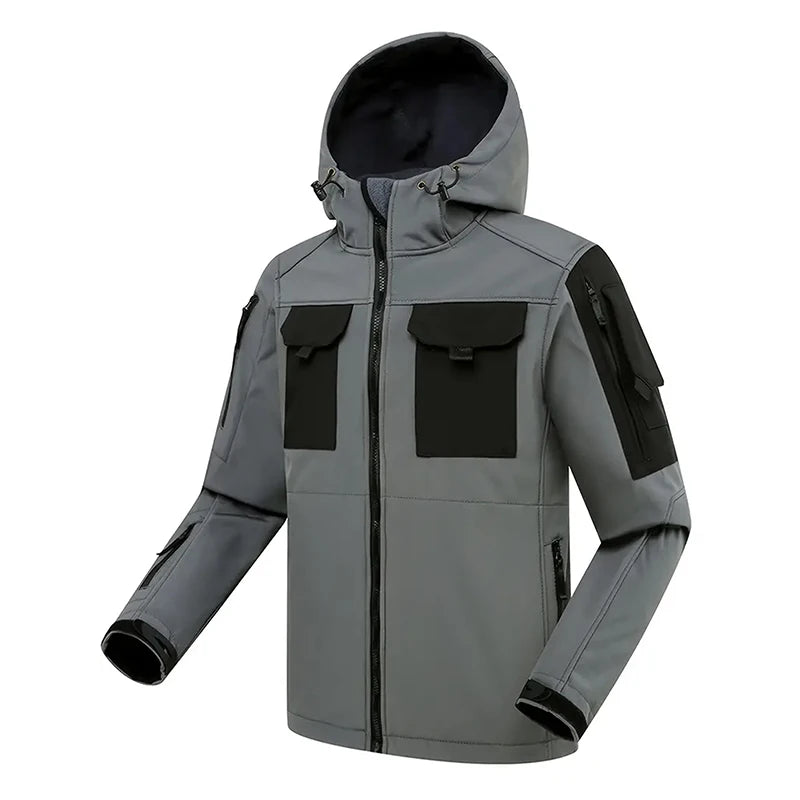 Men Lurker Shark Skin Soft Shell Tactical Jacket Waterproof