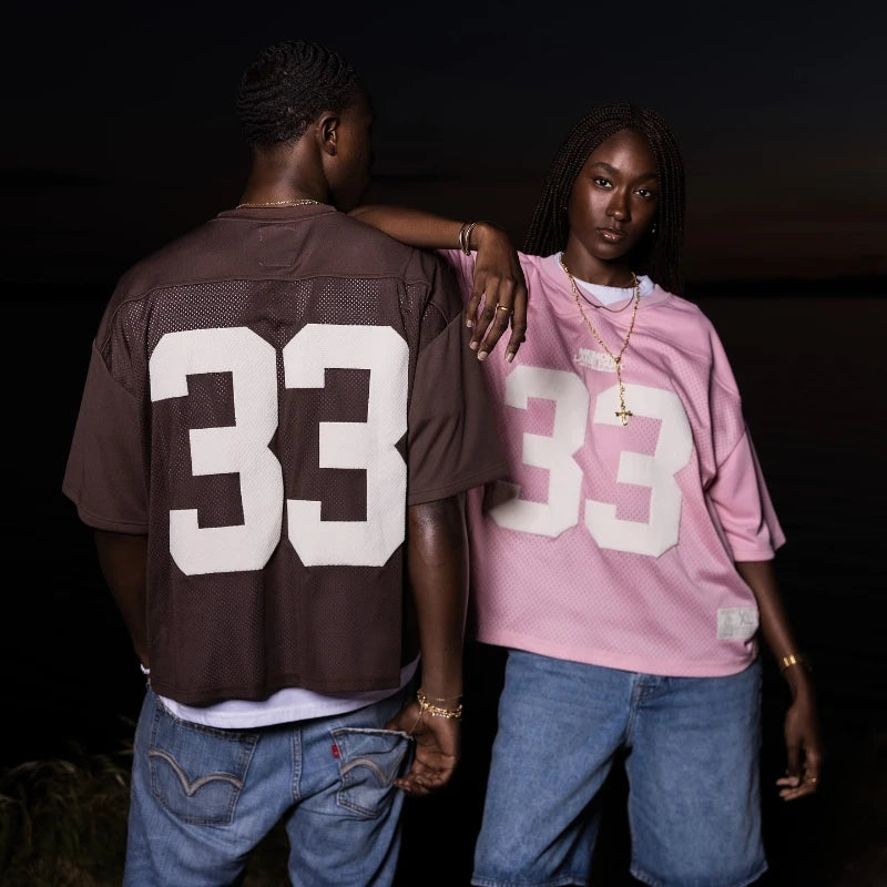 Y2K Retro Jersey Quick Dry Breathable Mesh T Shirt Men Women