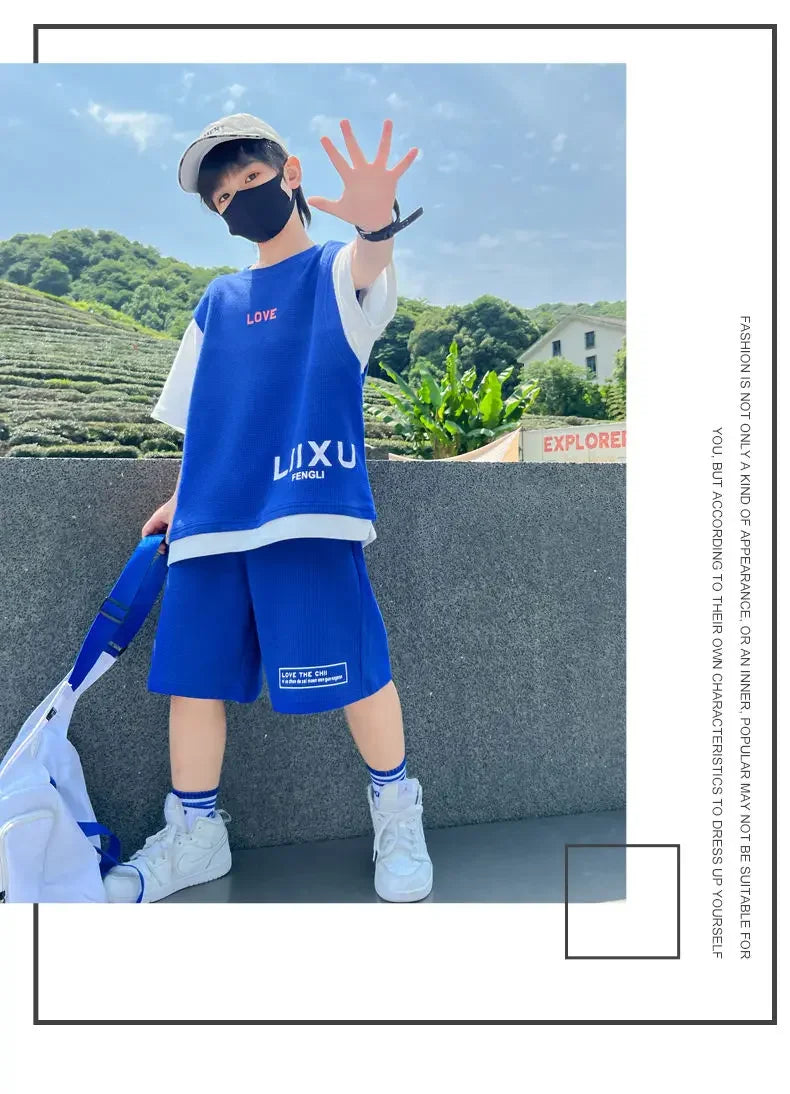 Junior Boys Summer Suit Children's Fashion.