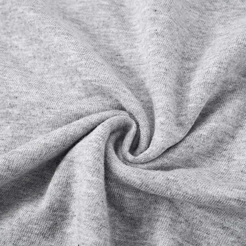 Fashion Casual Solid Gray Cropped T-shirt