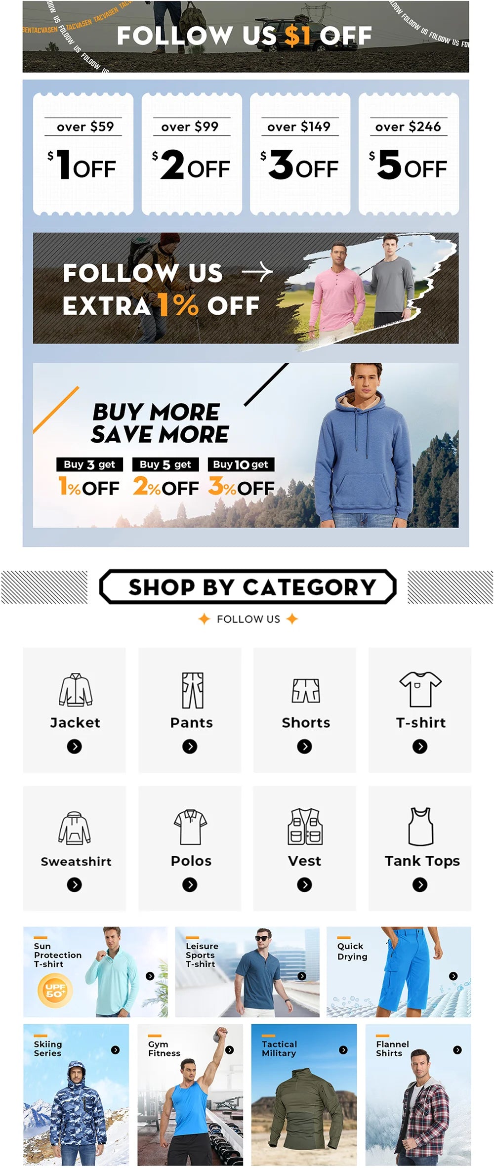 TACVASEN Lightweight Sport Pants Mens