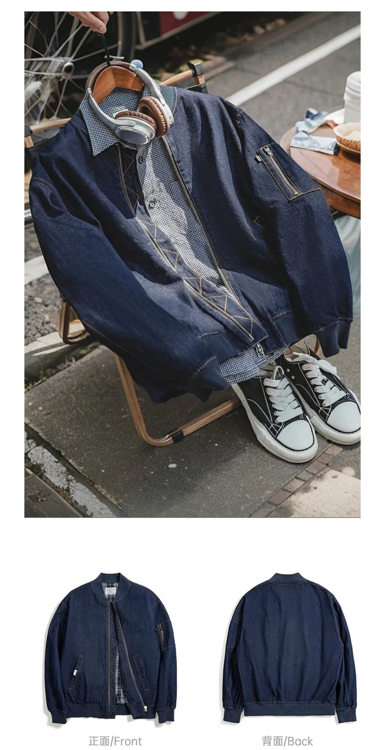 Maden Vintage Denim MA-1 Flight Jacket