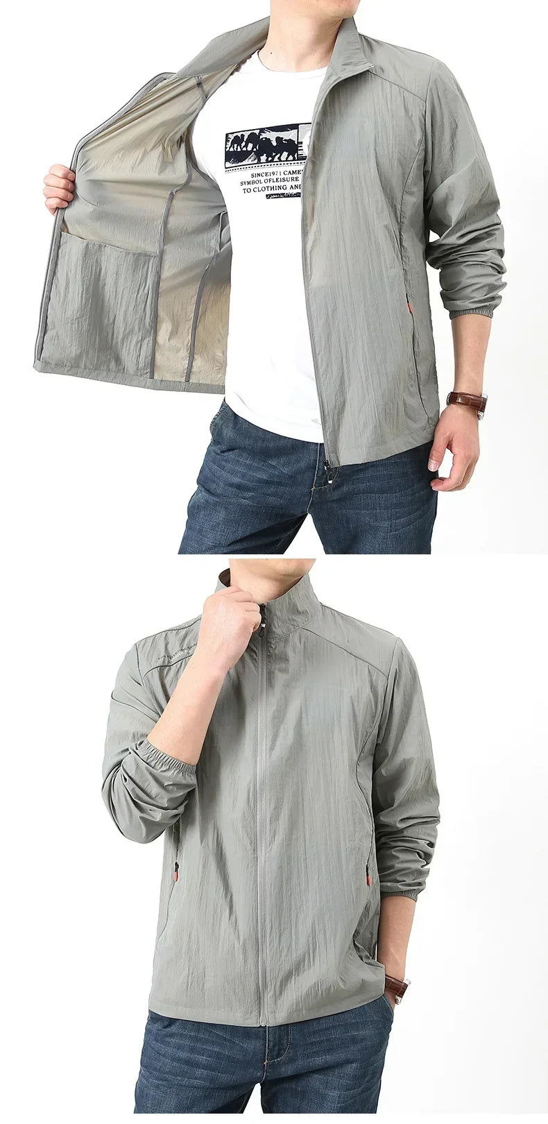 Summer Quick Drying Breathable Jacket Man