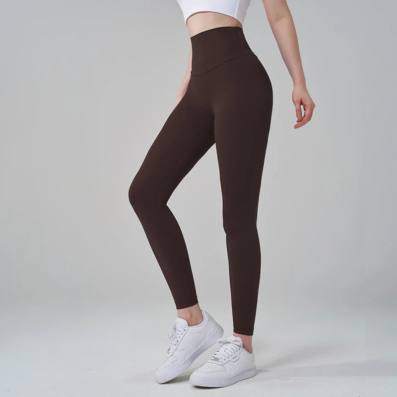 SOISOU Nylon Yoga Pants Gym Leggings Women Girl Fitness Soft Tights.