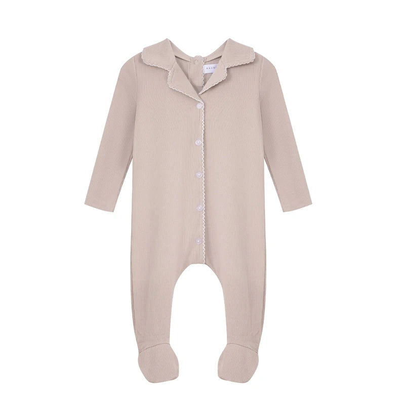 New girl boy set kids fashion clothes baby stretchy with cute collar