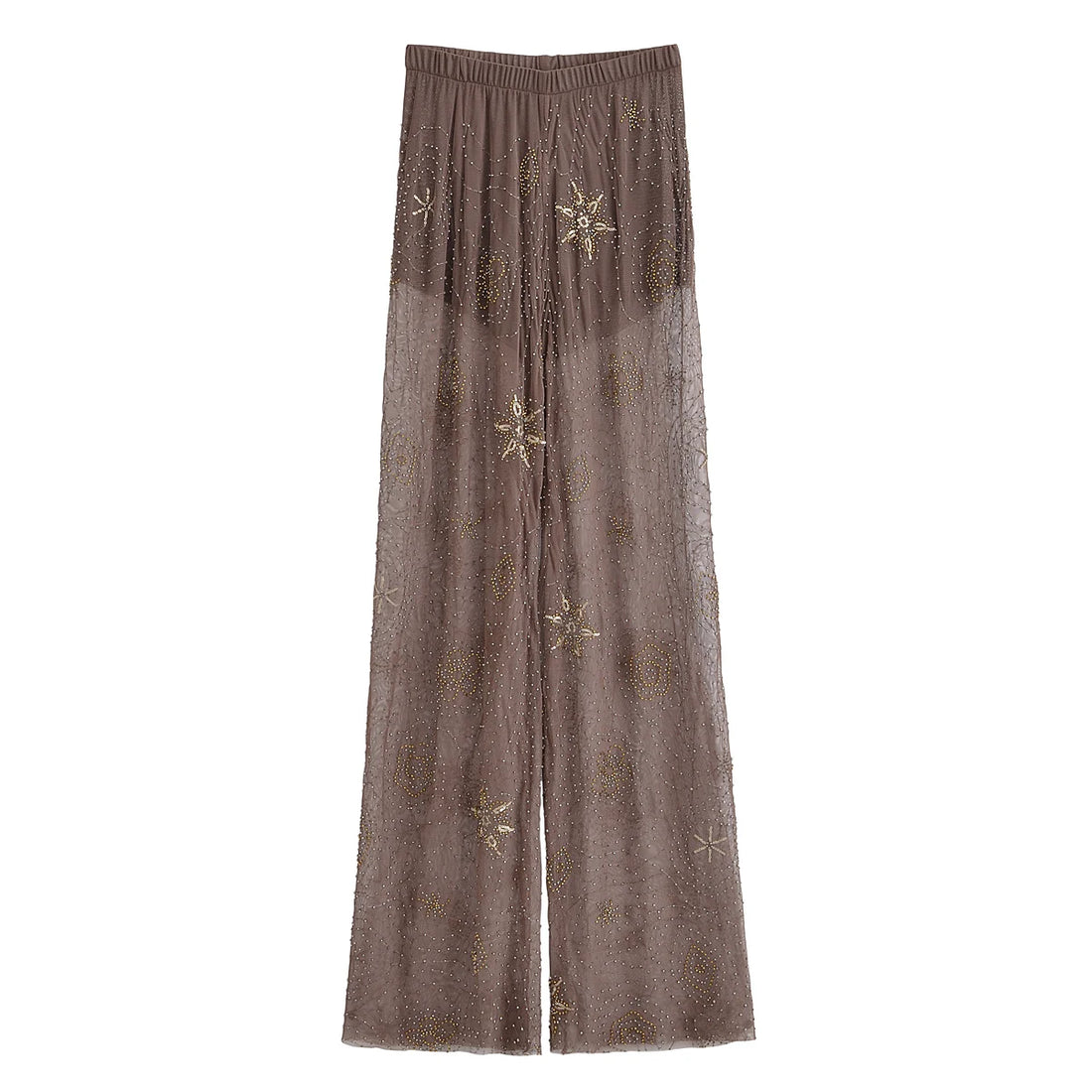 TRAFZA Sexy Chic Women Transparent Pants.