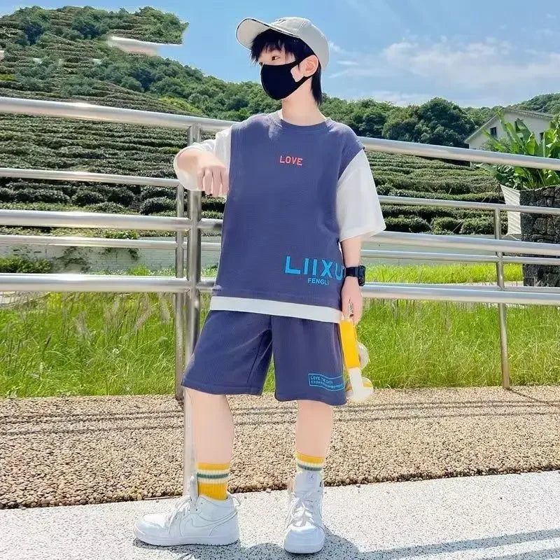 Junior Boys Summer Suit Children's Fashion.