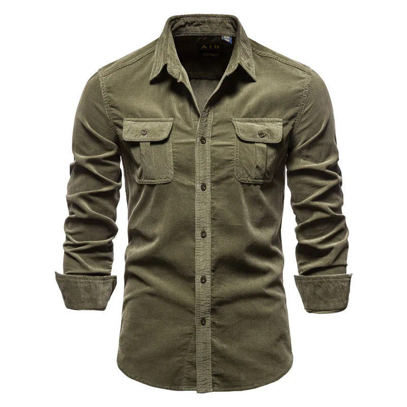 Single Breasted 100% Cotton Men's Shirt