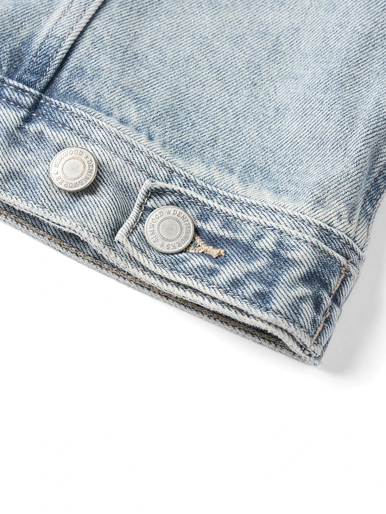 SIMWOOD 2025 Autumn New Oversize 12.5oz Classical Denim Jackets