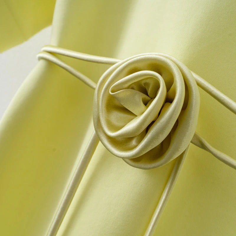 Summer Basic Yellow White Flower T shirt Top.