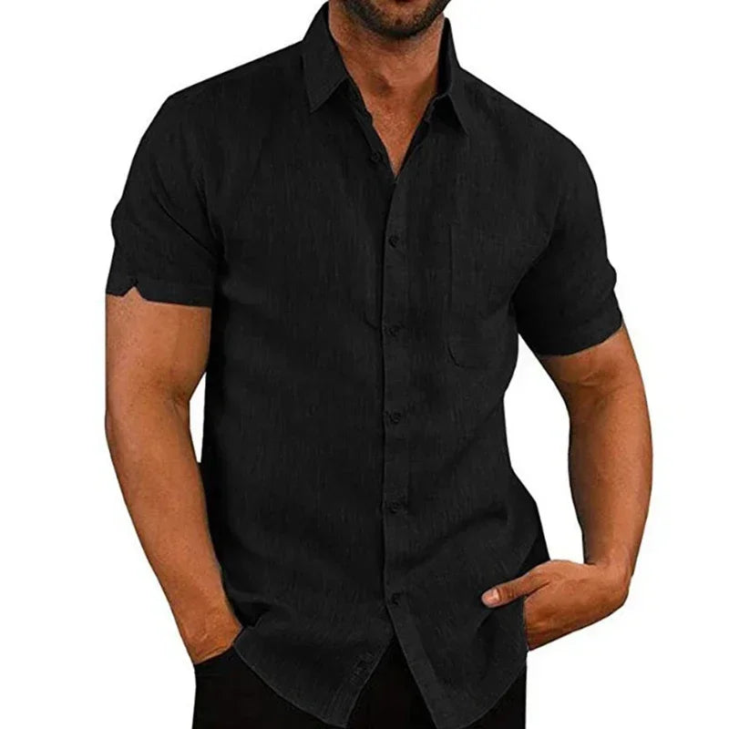 Summer Cotton Linen Shirts for Men