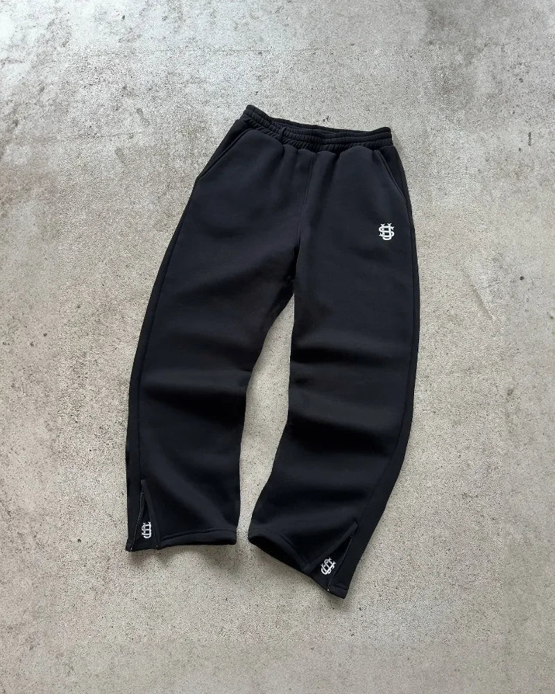 Y2k retro loose straight pants men