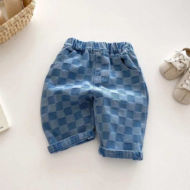 MILANCEL 1-5Y Children Jeans Boys Denim Pants.