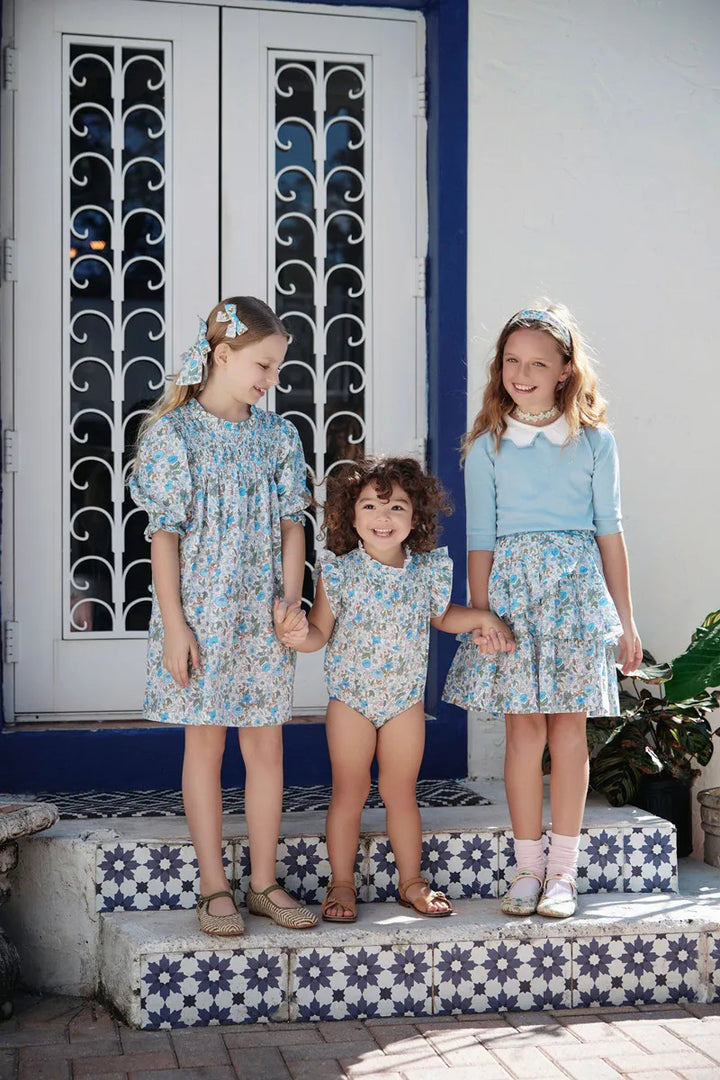 Summer Blue Shabbos collection sister brother matching.