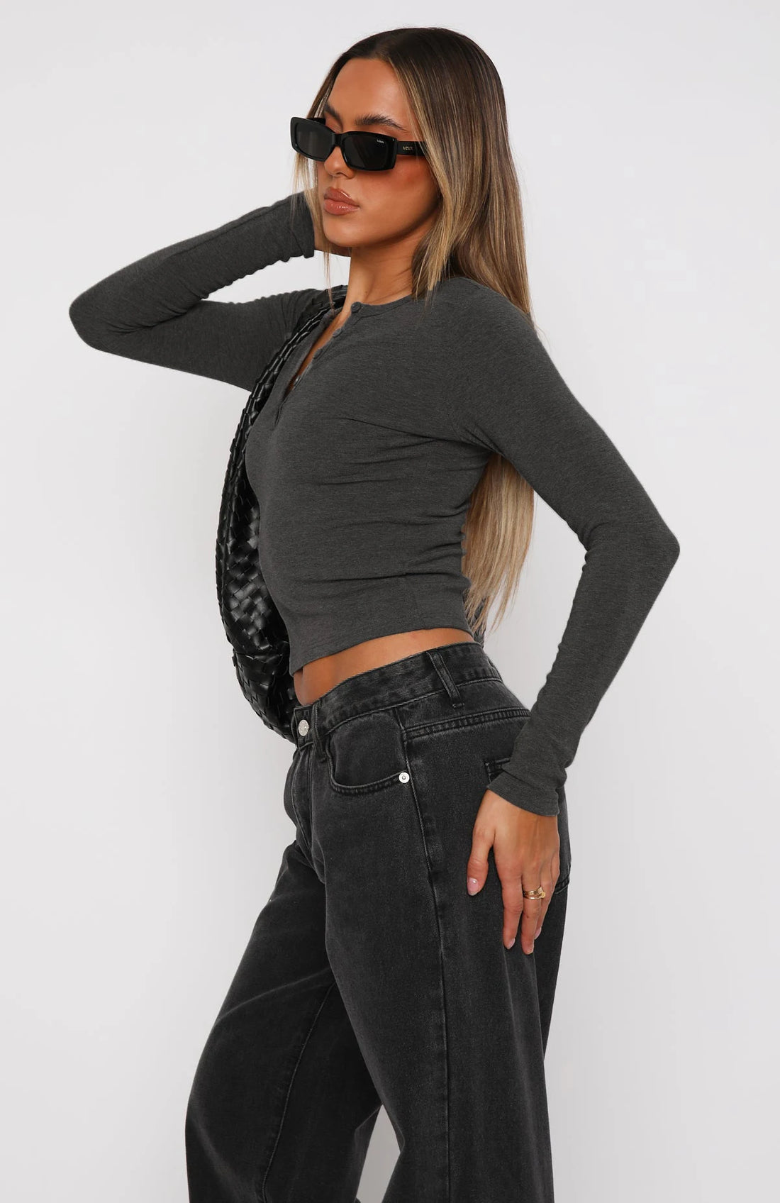 Womens V Neck Button Down Henley T Shirts.