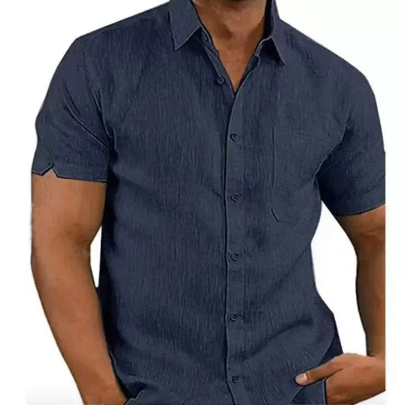 Summer Cotton Linen Shirts for Men