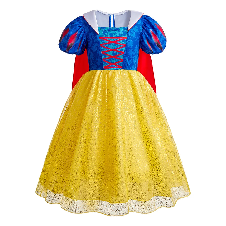 Cinderella Anna Elsa Costume Children Princess Dress for Girls.