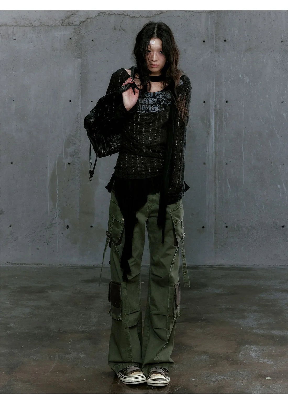 Karrcat Grunge Aesthetics Knitted Tops