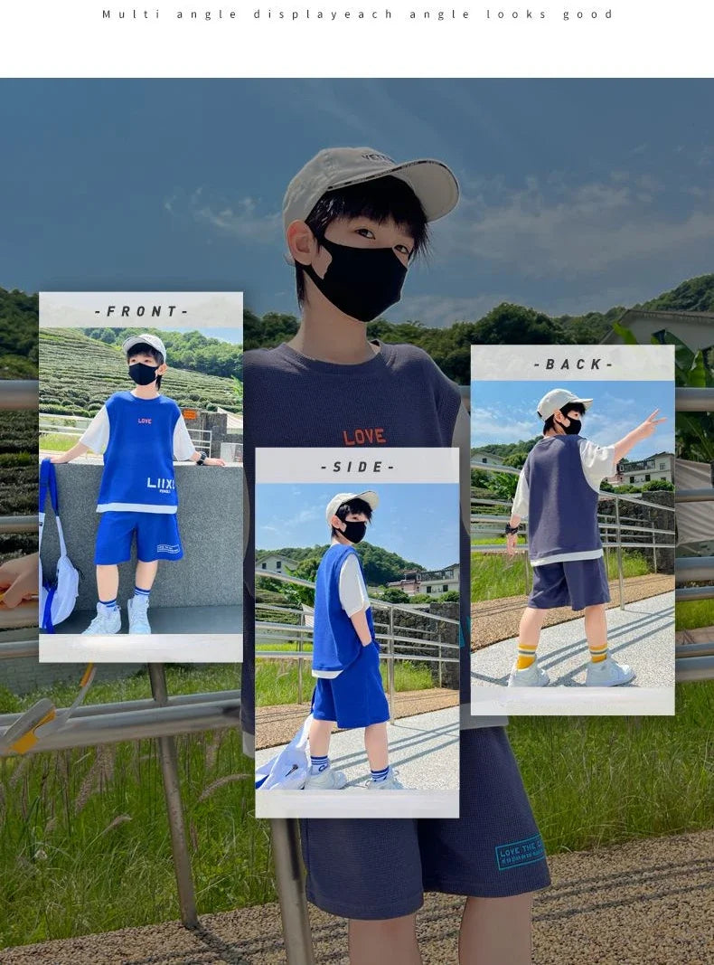 Junior Boys Summer Suit Children's Fashion.