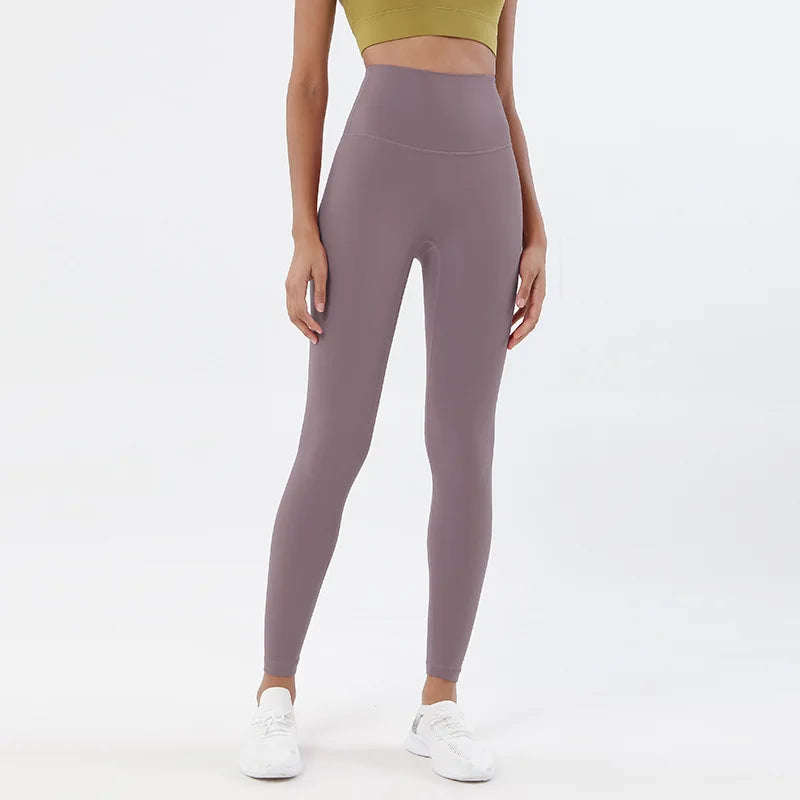 SOISOU Nylon Yoga Pants Gym Leggings Women Girl Fitness Soft Tights.