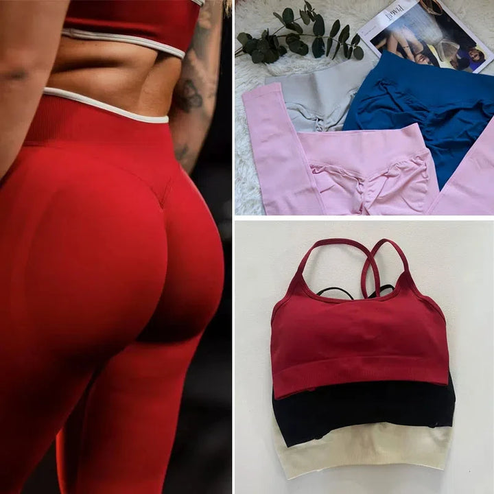 Ignite Leggings Women Curl Up Seamless Yoga Pants.