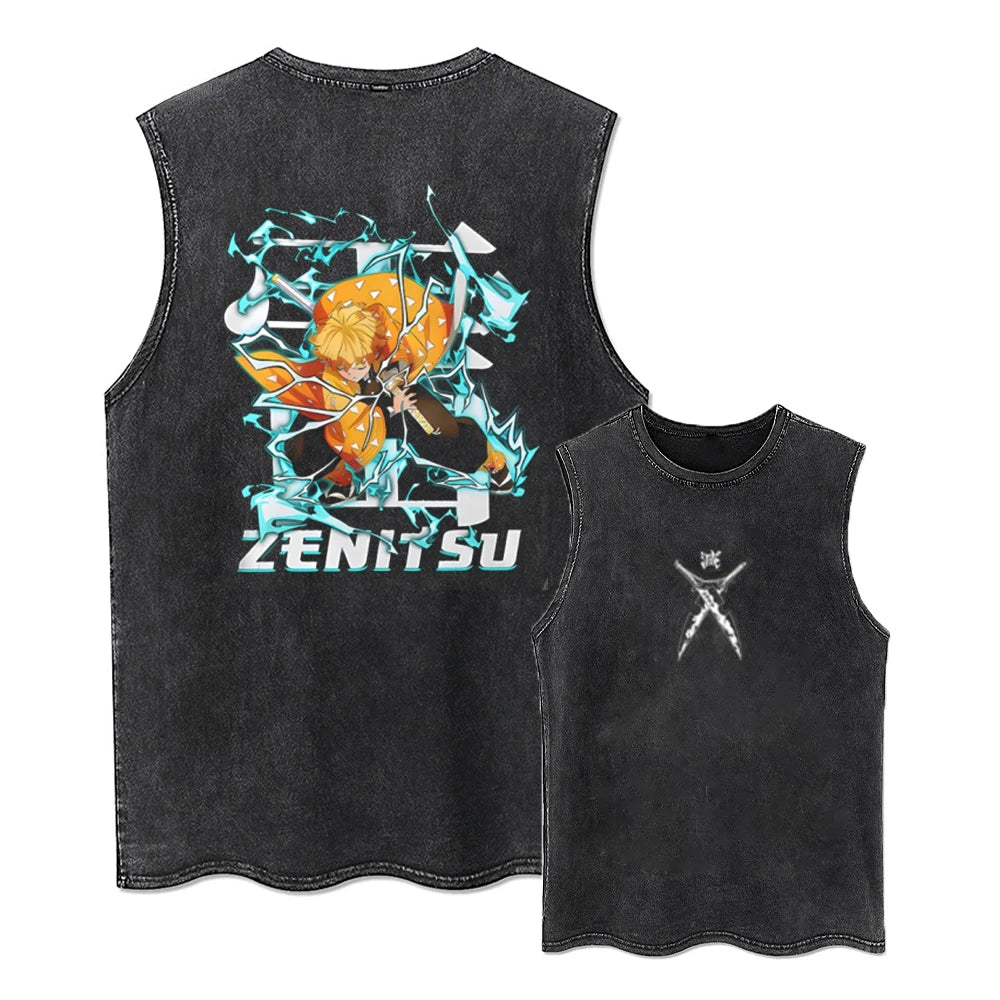 Summer Washed Black Tshirt Harajuku Cotton Tees Tops